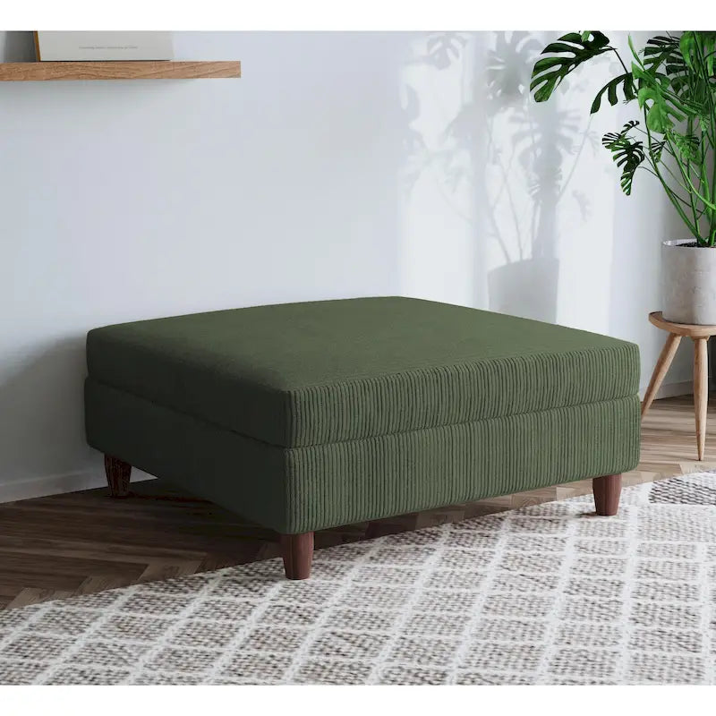 Pouf surdimensionné de 40 pouces en velours côtelé.