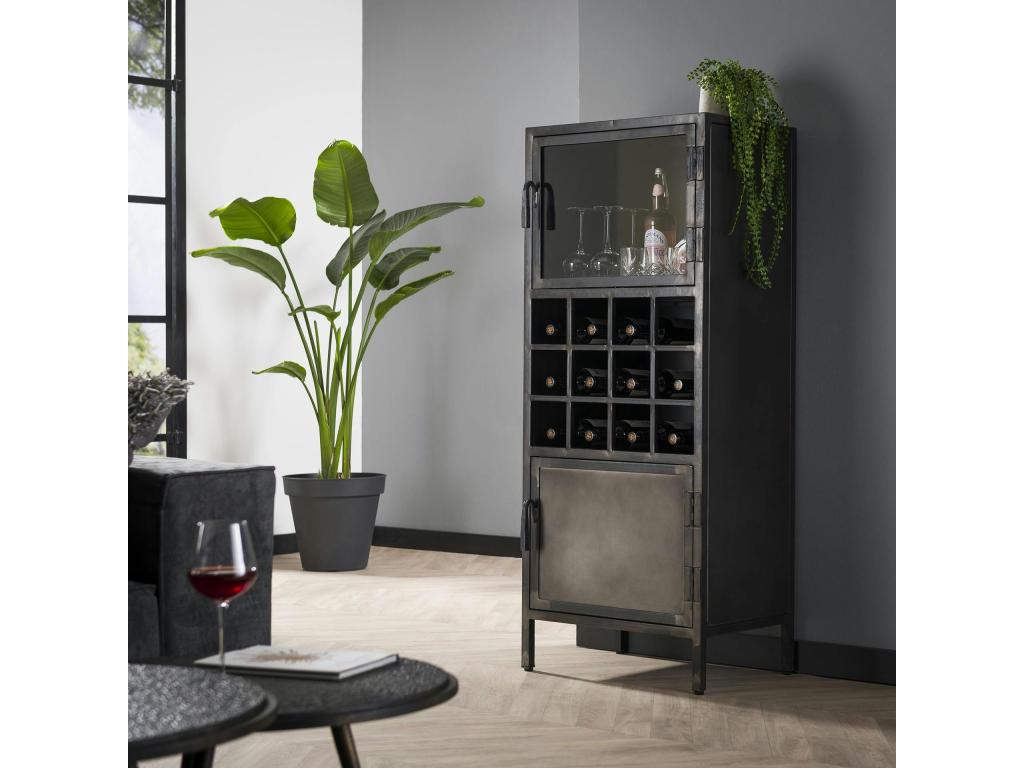 Meuble bar industriel vitré Vertchez