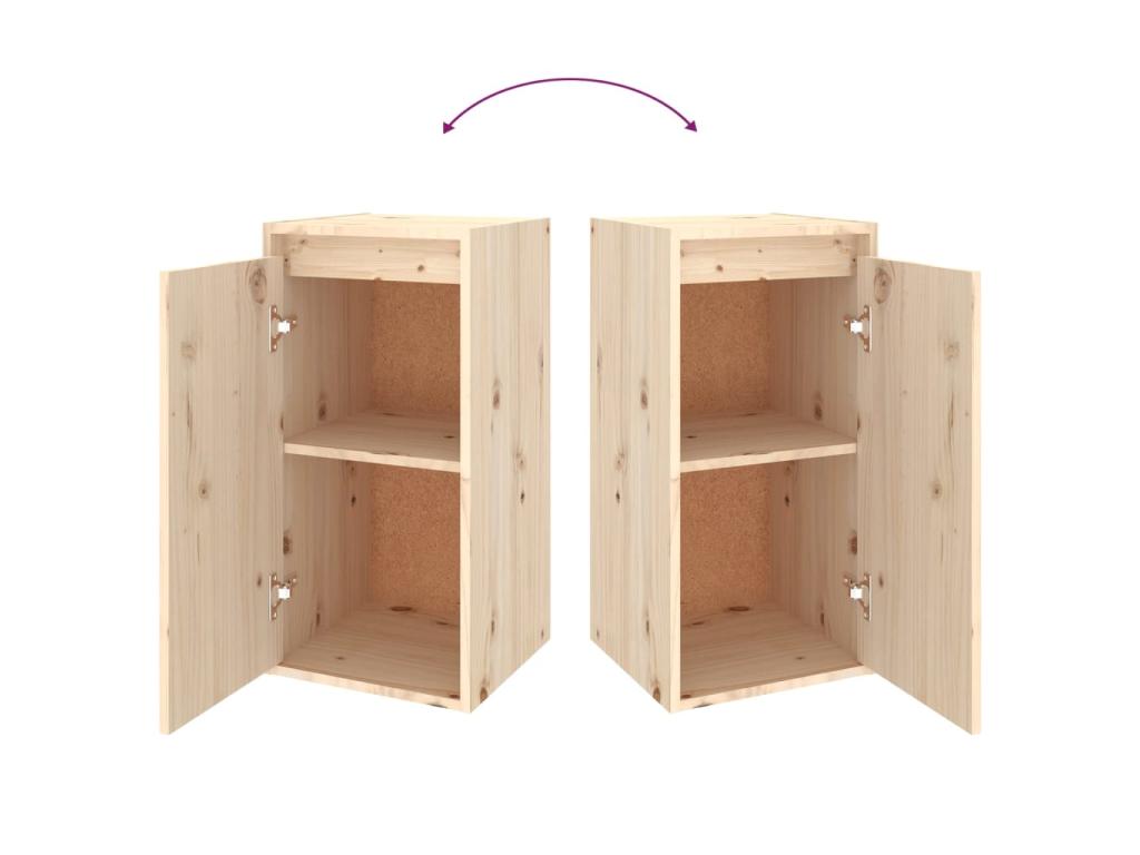 Armoire murale 30x30x60 Bois de pin massif