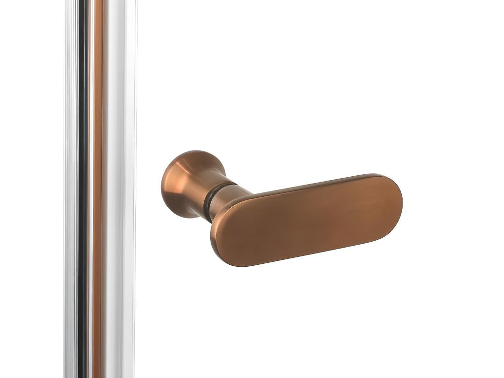 Porte de douche battante 150 cm cuivre brossé Doucezen COPPER BRUSHED