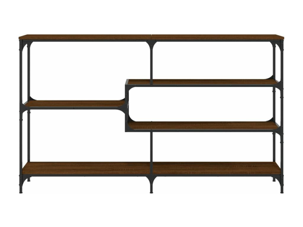 Table console chêne marron 160x32x95 bois d'ingénierie