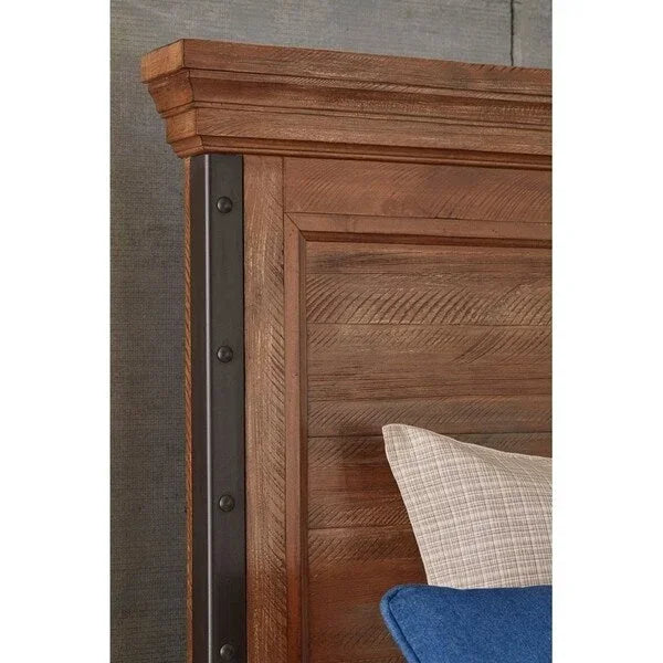 Tête de lit à panneaux bruns Taos Canyon King