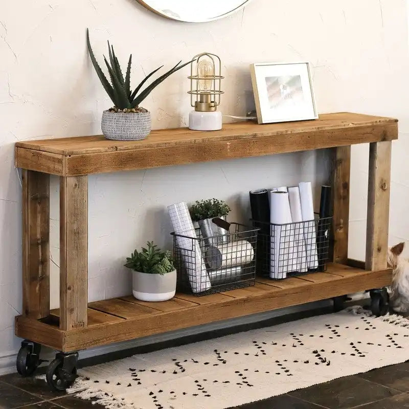 Console Natural 60 Luxe sur roues