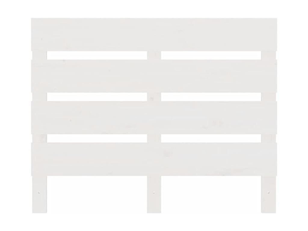 Tête de lit Blanc 75x3x80 cm Bois massif de pin