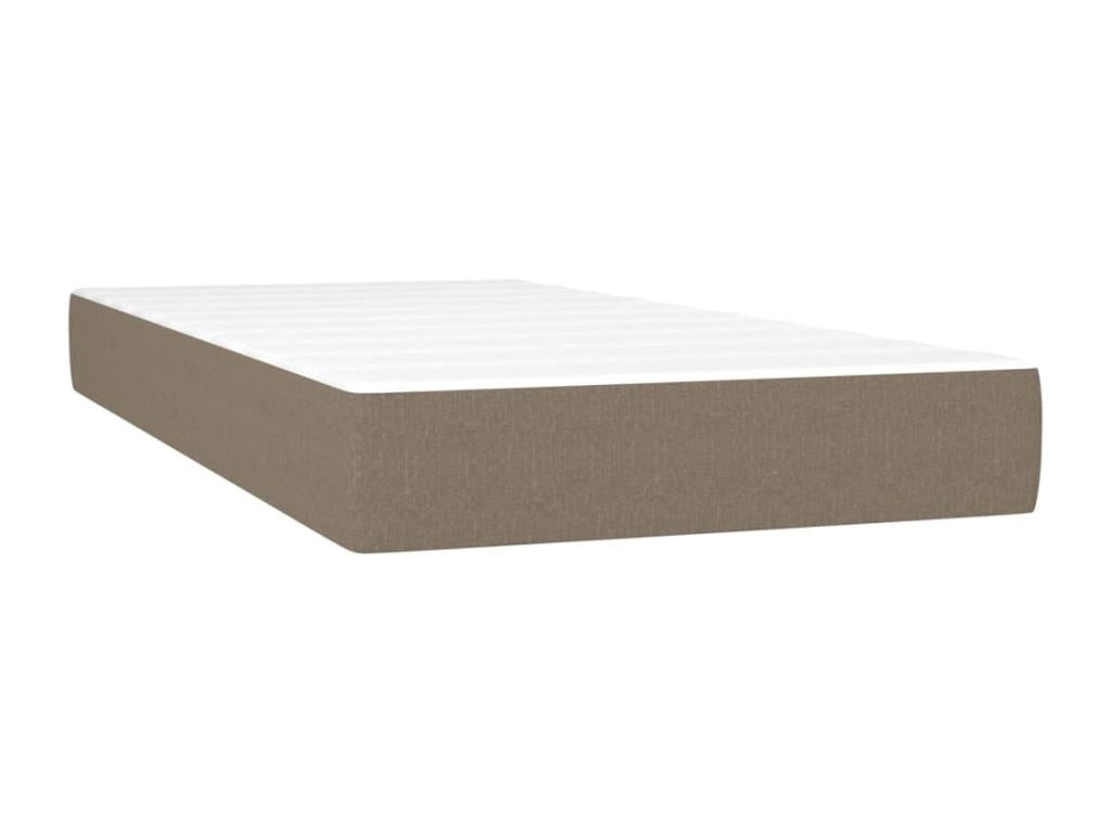 Sommier tapissier avec matelas et LED Vertchez 100x200 cm Tissu