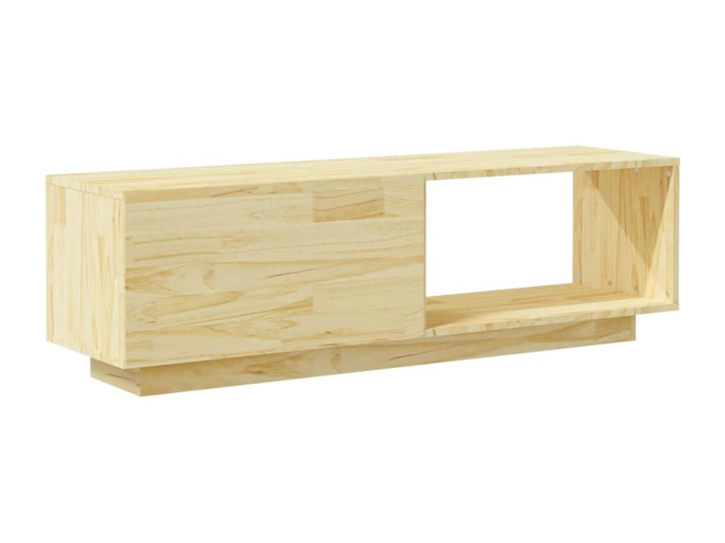 Meuble TV 110x30x33,5 cm Bois de pin massif