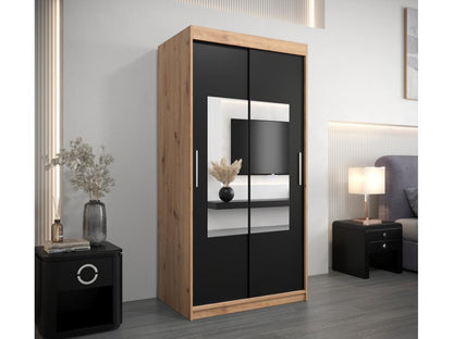 Armoire Vertchez à Portes Coulissantes 200/100/62 2 portes Vertchez/Noir