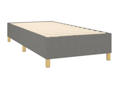 Sommier à Vertchez de lit matelas LED Gris foncé 90x190cm Tissu