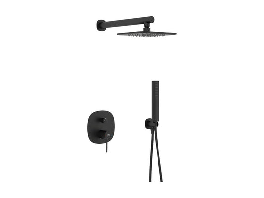 Colonne de douche encastrée Meublita Couleur Noir