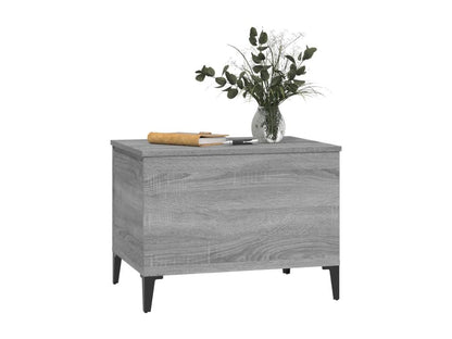 Table basse Vertchez gris 60x44.5x45 Bois d'ingénierie