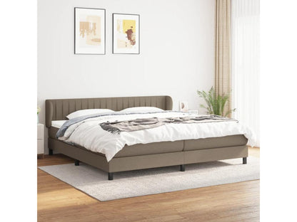 Lit à sommier tapissier avec matelas Doucezen 200x200 cm Tissu