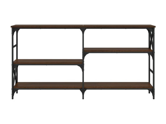 Table console chêne marron 150x29x76.5 bois d'ingénierie