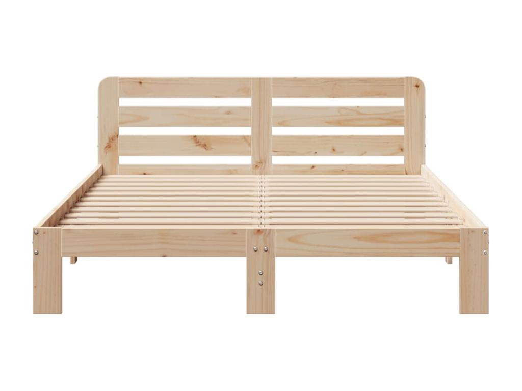 Cadre de lit sans matelas 150x200 cm bois de pin massif