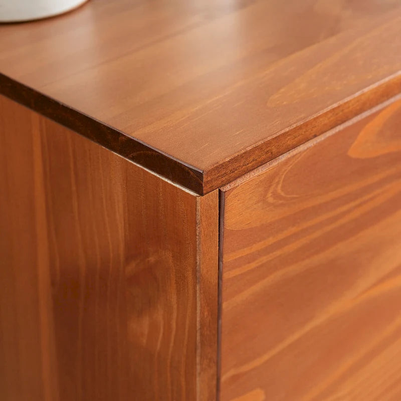 Meuble TV Middlebrook de 58 pouces en bois massif, style milieu du siècle