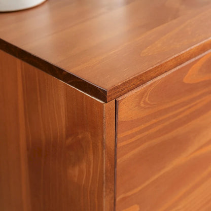 Meuble TV Middlebrook de 58 pouces en bois massif, style milieu du siècle