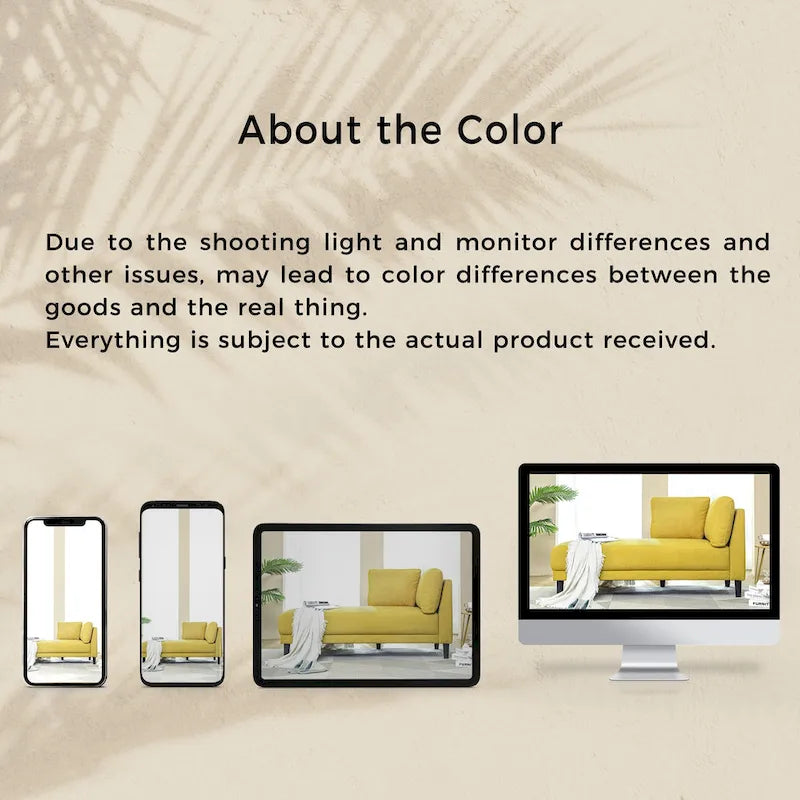 Canapé inclinable en lin style milieu du siècle, chaise longue d'intérieur rembourrée