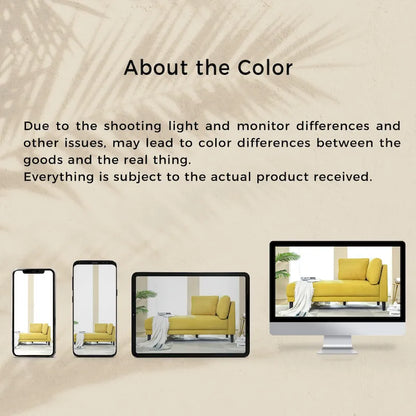 Canapé inclinable en lin style milieu du siècle, chaise longue d'intérieur rembourrée