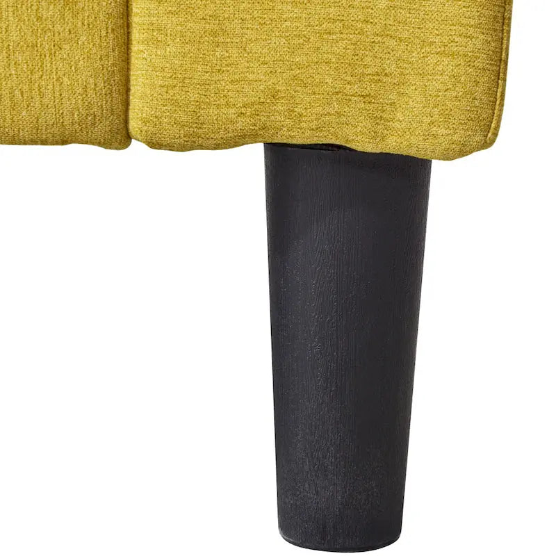 Canapé inclinable en lin style milieu du siècle, chaise longue d'intérieur rembourrée