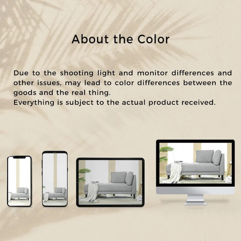 Canapé inclinable en lin style milieu du siècle, chaise longue d'intérieur rembourrée