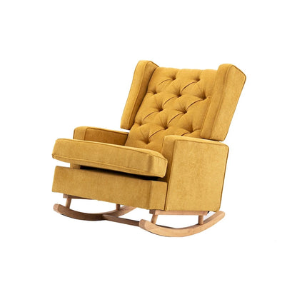 Fauteuil à bascule capitonné moderne de 33,8 pouces
