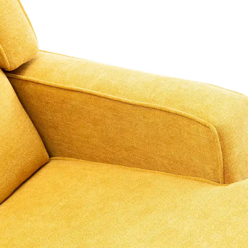 Fauteuil à bascule capitonné moderne de 33,8 pouces