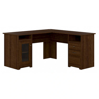 Bureau d'ordinateur en L Cabot 60W avec rangement, par Bush Furniture