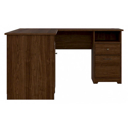 Bureau d'ordinateur en L Cabot 60W avec rangement, par Bush Furniture
