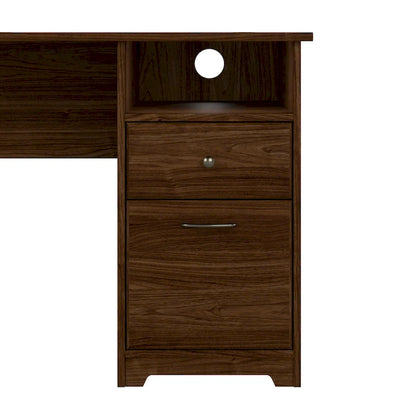 Bureau d'ordinateur en L Cabot 60W avec rangement, par Bush Furniture