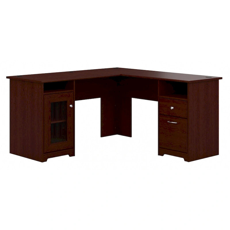 Bureau d'ordinateur en L Cabot 60W avec rangement, par Bush Furniture