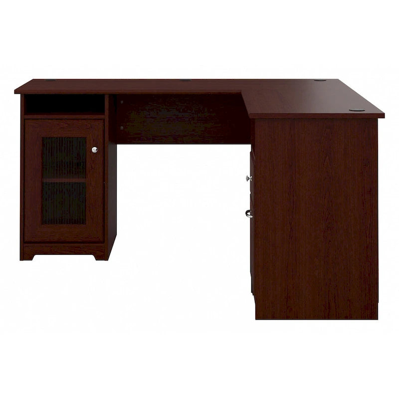 Bureau d'ordinateur en L Cabot 60W avec rangement, par Bush Furniture