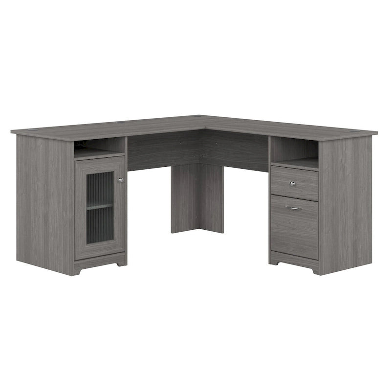 Bureau d'ordinateur en L Cabot 60W avec rangement, par Bush Furniture