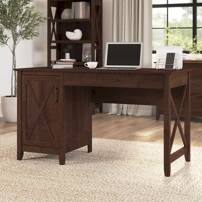 Bureau d'ordinateur Key West 54W avec rangement, par Bush Furniture