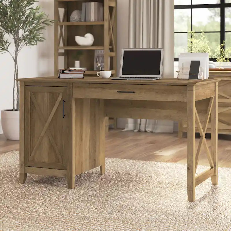 Bureau d'ordinateur Key West 54W avec rangement, par Bush Furniture
