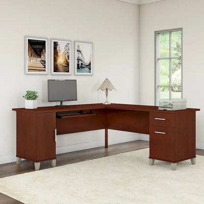 Bureau d'angle Somerset 72W avec rangement, par Bush Furniture