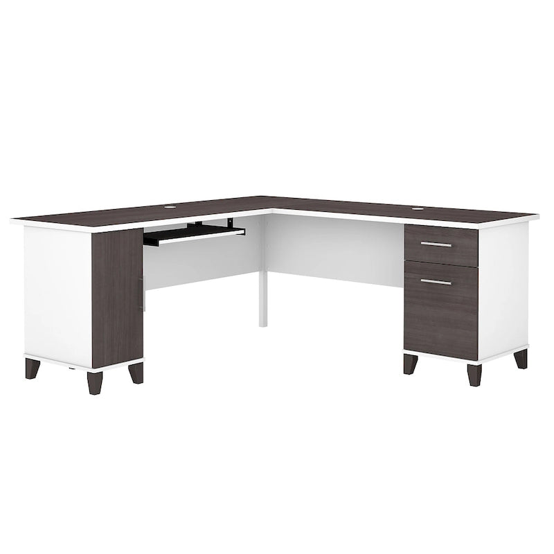 Bureau d'angle Somerset 72W avec rangement, par Bush Furniture