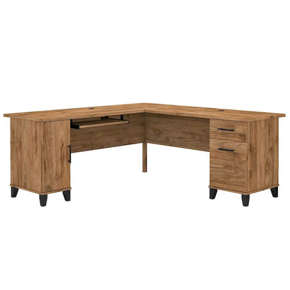 Bureau d'angle Somerset 72W avec rangement, par Bush Furniture