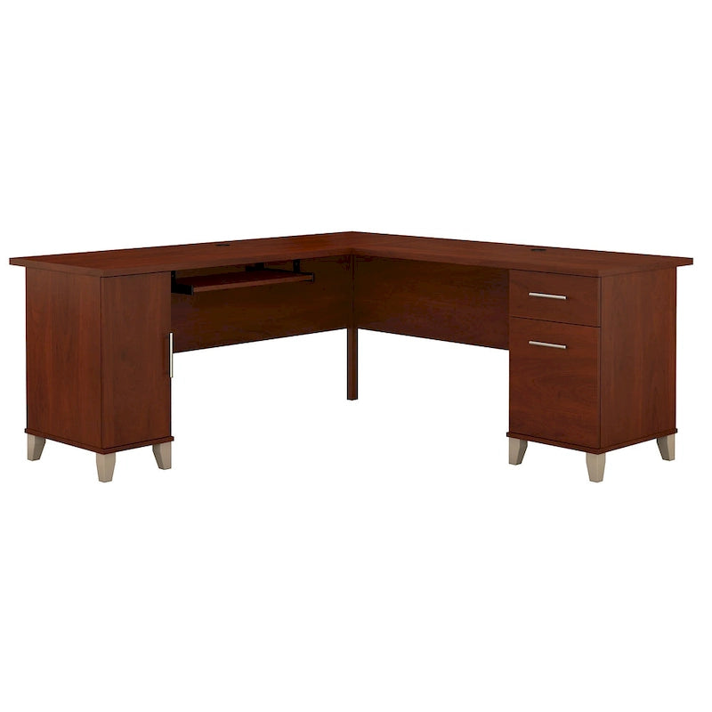 Bureau d'angle Somerset 72W avec rangement, par Bush Furniture
