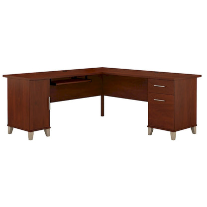 Bureau d'angle Somerset 72W avec rangement, par Bush Furniture