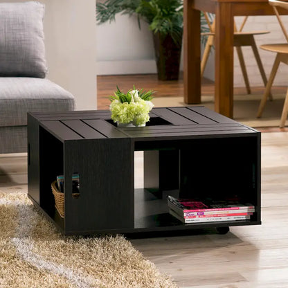 Table basse mobile Masa Contemporary 32 pouces à rangements multiples par Furniture of America