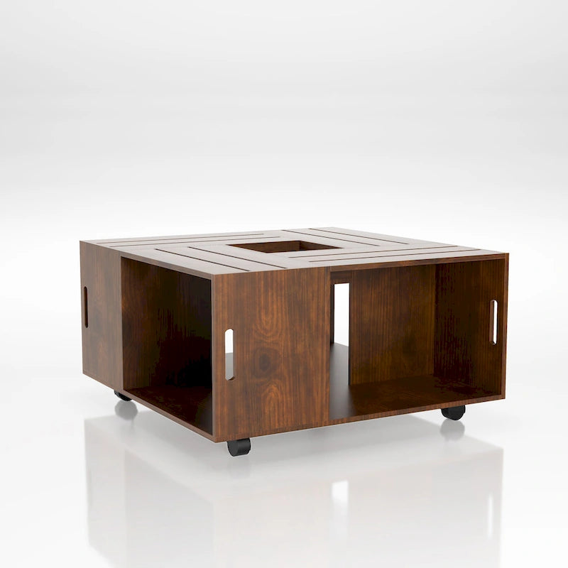 Table basse mobile Masa Contemporary 32 pouces à rangements multiples par Furniture of America