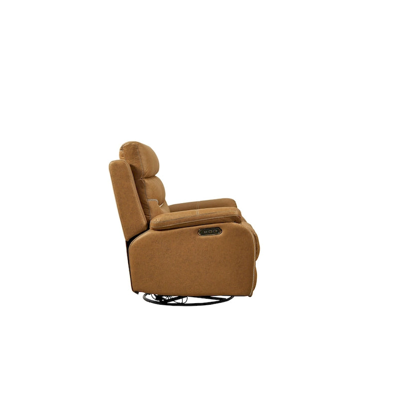 Christopher Knight Home - Fauteuil inclinable pivotant à bascule Liyasi à double moteur OKIN avec position infinie, appui-tête électrique et port USB pour le chargement