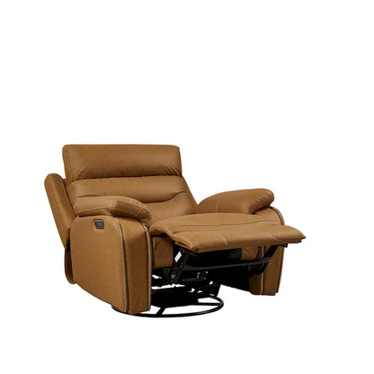 Christopher Knight Home - Fauteuil inclinable pivotant à bascule Liyasi à double moteur OKIN avec position infinie, appui-tête électrique et port USB pour le chargement