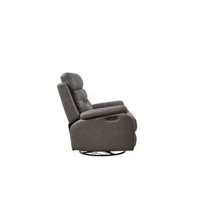 Christopher Knight Home - Fauteuil inclinable pivotant à bascule Liyasi à double moteur OKIN avec position infinie, appui-tête électrique et port USB pour le chargement