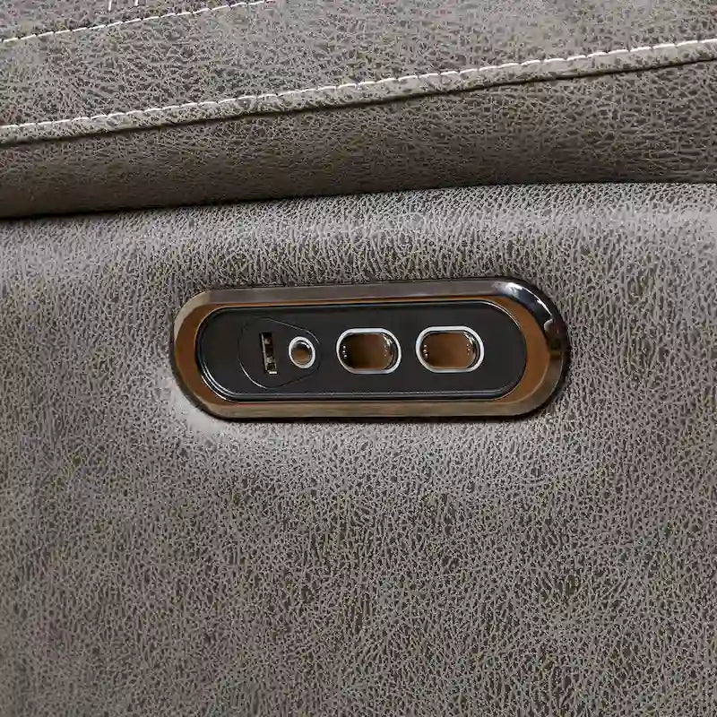 Christopher Knight Home - Fauteuil inclinable pivotant à bascule Liyasi à double moteur OKIN avec position infinie, appui-tête électrique et port USB pour le chargement