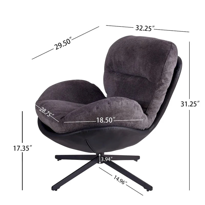 Fauteuil pivotant Ronnie de Christopher Knight Home