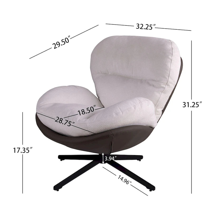 Fauteuil pivotant Ronnie de Christopher Knight Home