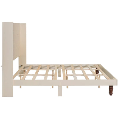 GDFStudio - Lit Ethan 54 avec tête de lit haute et soutien dorsal confortable