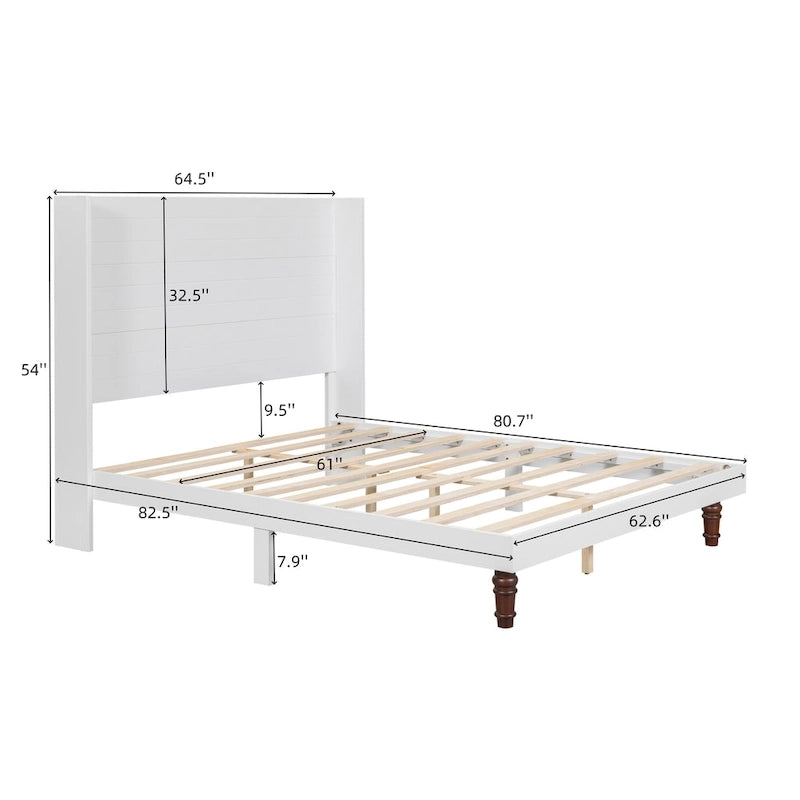 GDFStudio - Lit Ethan 54 avec tête de lit haute et soutien dorsal confortable