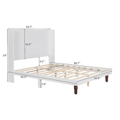 GDFStudio - Lit Ethan 54 avec tête de lit haute et soutien dorsal confortable