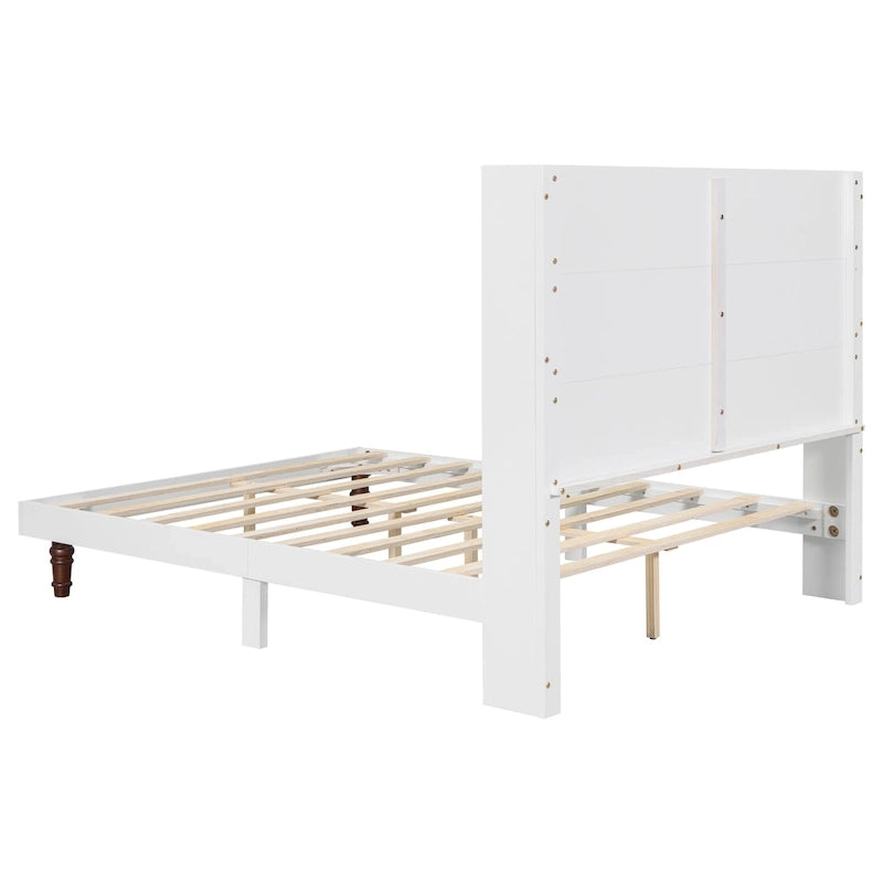 GDFStudio - Lit Ethan 54 avec tête de lit haute et soutien dorsal confortable